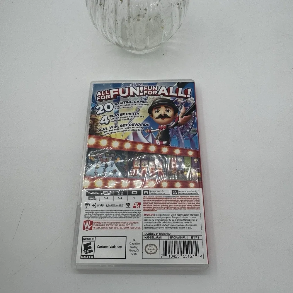 Carnival Games Nintendo Switch 2K Complete CIB Pre-Owned‎ Working